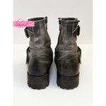 FREEBIRD by Steven Freebird Steven Biker Stone Leather Distressed Ankle Moto Edgy Combat Lug Sole 7 Photo 3