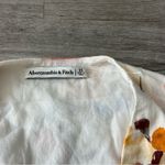 Abercrombie & Fitch Floral V-Neck Tie Waist Blouse Statement 100% Cotton Size XS Photo 3