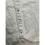 Tuli Spirit of Africa White Embroidered Elephant Long Sleeve Button Up Women XL Photo 5