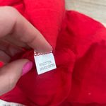 NWT Boutique Women's Dress V Neck Bell Sleeve Tiered Ruffle Pockets red small Photo 4