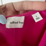 Wilfred Aritzia FREE Vital Pink Divinity Kick Flare Jumpsuit Women's SIZE SMALL Photo 4