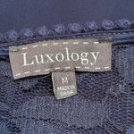Luxology Blue Bell Sleeve Crew Neck Dress size M Photo 4
