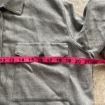 Madewell Flannel Flap-Pocket Oversized Ex-Boyfriend Melange Light Grey Photo 13