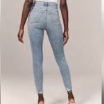 Abercrombie & Fitch Size 32 14 R Super Skinny Ankle High Rise Criss Cross Jeans Photo 2