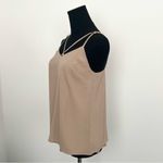Bebe Beige Tank with Beaded Straps in Size XS Photo 1