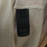 Donna Karan  New York Ivory Cream Cowl Neck Cashmere Sweater Large Photo 4