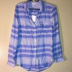 BeachLunchLounge NWT Beach Lunch Lounge Long Sleeve High Low Button Up Blouse Women Size Small Photo 0