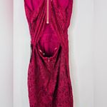 City Triangles  Burgundy Glitter Lace Mini Dress Size 1 Formal Event Style Photo 9