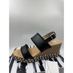 Dolce Vita Black Esmaya Espadrille Platform Wedge Sandals NEW Size 9 Photo 9