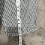 J.Crew Striped linen blend drawstring pant Size 18 casual pull on beach crop White Photo 6