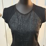 Robert Rodriguez ROBERT‎ RODRIGUEZ - Peplum Blouse Small Black Snake Zipper Photo 1