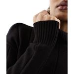 River Island  Dress High Neck Knit Midi Slit Size 8 Large Grunge Witchy Emo Goth﻿ Photo 2