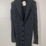 Wyeth By Todd Magill Distressed Cashmere Blend Cardigan Sweater Photo 0