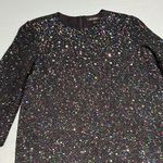 St. John Caviar Multi Mini Black Sequins Dress Size 6 D41 Photo 7