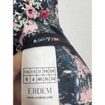 Erdem Ivana Laser cut Neoprene Dress Size 4 Floral Fit And Flare Sheer Photo 3