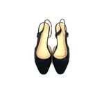 Genuine Leather Sandals Loafers Flats Slip On Office Shoes Pumps Sling back Black Size 6 Photo 6