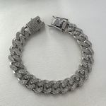 CZ Link Chain Bracelet for Men Women Streetwear Punk Hip Hop Unisex Style Gold Photo 6