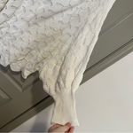 Andree by Unit  Cream Textured Knit Sweater White Oversized Batwing Cozy 2X Photo 1
