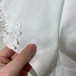 Pins and Needles women’s white embroidered zip stretch shorts XS Photo 4