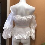 Dabney Charlton puffy sleeve top White Size XS Photo 3