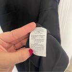 J.Crew NWT  Black Satin Crepe Holiday Wrap Dress Short Sleeve V Neck Photo 3