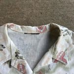 Vintage 90s Pastel Desert Chevron Cactus Button Up Cowgirl Western Shirt Green Size M Photo 3