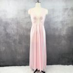 Vintage Olga Nightgown Size L Bodysilk Slip Dress Coquette Feminine Pink 92087 Size L Photo 0