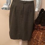 Briggs New York  stylish black and grey houndstooth fully lined skirt EUC Photo 3