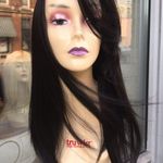 New sidePart wig human hair Blende 2020 Wig Black Photo 0