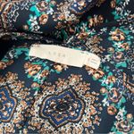 Lush Clothing Lush Double V-Neck Boho Floral Print Blouse Photo 1