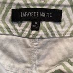 Lafayette 148 New York printed jean skirt sz 12 Photo 3