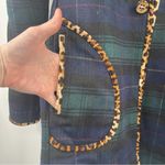 Soft Surroundings  Reversible Coat Size Small Plaid Leopard Black Wool Blend NWT Photo 9