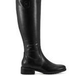 Easy Spirit  Women's Black Leather Knee High Side Zip Rhonda Riding Boots sz 8W Photo 1