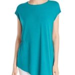 Eileen Fisher Tunic Top Asymmetric Cap Sleeve Photo 0