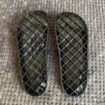 AntiSocialSocialClub Authentic Anti Social Social Club Black Glitter Jelly Slides Size 9 NWOT #3064 Photo 5