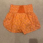 Free People Movement  Printed Way Home Shorts Orange Small Photo 1