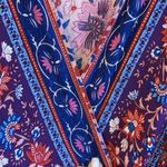 WRAP DRESS BOHO DESIGN BRIGHT BOLD PINK AND BLUES FLORALS SIZE SMALL/MEDIUM Photo 7