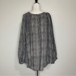 One Teaspoon Bohemian Black Tan Oversized Peasant Top Photo 7