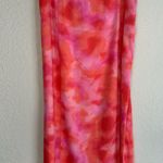 Leith NEW Nordstrom Pink Sherbet Midi Skirt Calypso Watercolor Summer Resortwear Photo 0