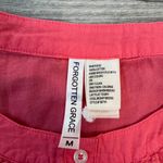 Forgotten Grace  pink embroidered lace 3/4 sleeve button down size medium 021 Photo 2