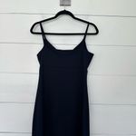 Gap Vintage  Women’s Large Navy Blue Crossover Spaghetti Strap Maxi Dress Y2K Photo 3
