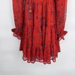 Patrons of Peace Boho Fairy Fall Dress Small Orange Festival Cottage Peasant Photo 2