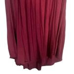 Universal Threads  Wine Maroon Textured Accordion Sleeveless Blouse Women Sz M Photo 3