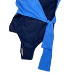 Kona Sol  Colorblock Wrap One-Piece Swimsuit NWT Small Blue Photo 4