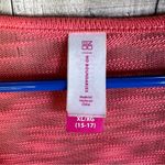 No Boundaries  XL(15-17) Jr’s Pink Lightweight Burnout Sweater w/Lace App… Photo 6
