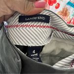 Lands' End Land’s End Women’s Mid Rise Trouser Leg Pants Size 4 Grey Photo 5