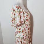 MINKPINK Green and Pink Floral Mini Dress Size Medium Wedding Guest Dress Photo 6