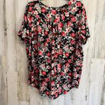 * Women's Floral Print Plus Size 3X Stylish Feminine Lightweight Summer Spring Black Photo 1