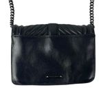 Rebecca Minkoff  Chevron Quilted Black 100% Leather Chain Crossbody Purse Bag OS Photo 2