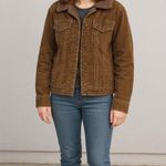 Aeropostale Aéropostale Brown Sherpa Lining Button Up Chest Pockets Denim Jacket Womens XL Photo 0